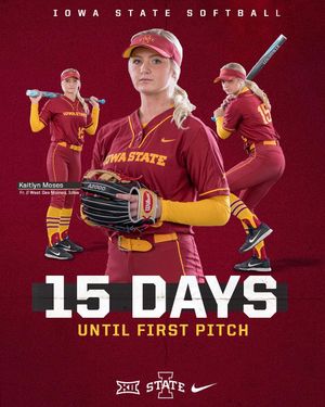 Image post by @iowastatesoftball on Instagram