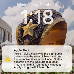 Image post by @aggiebound on Instagram