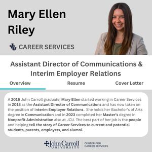 Image post by @jcucareercenter on Instagram