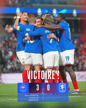 Image post by @equipedefrance on Twitter
