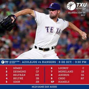 Image post by @rangersdetexas on Facebook