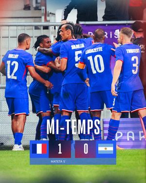 Image post by @equipedefrance on Twitter/X