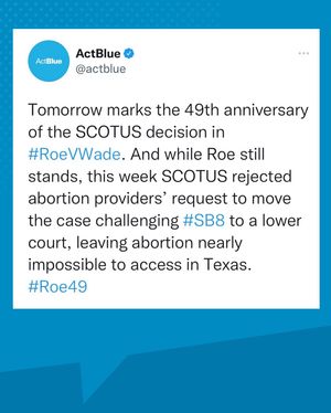 Image post by @actblueorg on Instagram