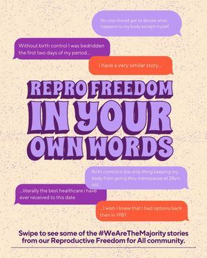 Image post by @reprofreedomforall on Instagram