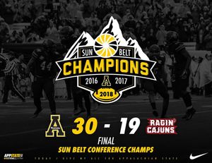 Image post by @appstate_fb on Instagram