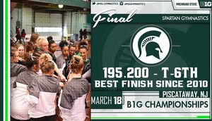 Image post by @msu_gymnastics on Instagram