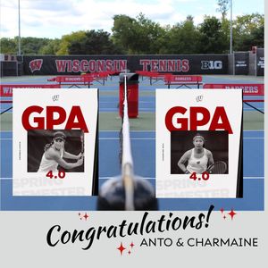 Image post by @badgerwtennis on Instagram