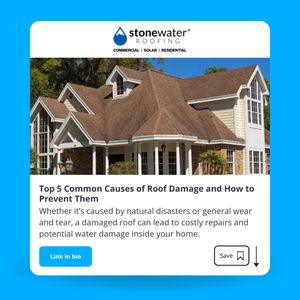 Image post by @stonewaterroofing on Instagram