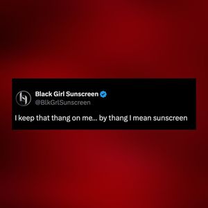 Image post by @blackgirlsunscreen on Instagram
