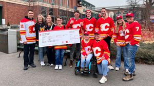 Image post by @NHLFlames on Facebook