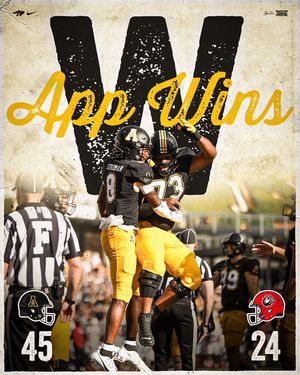 Image post by @appstate_fb on Instagram