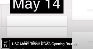 Image post by @uscmenstennis on Instagram