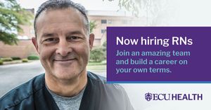 Image post by @ECUHealthNC on Facebook