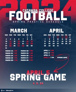 Image post by @CatawbaFootball on Twitter
