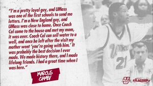 Image post by @UMassAthletics on Twitter