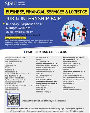 Image post by @sjsu_careercenter on Instagram