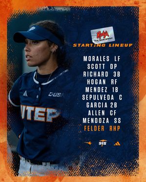Image post by @UTEPSoftball on Twitter