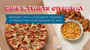 Image post by @dominos on Twitter