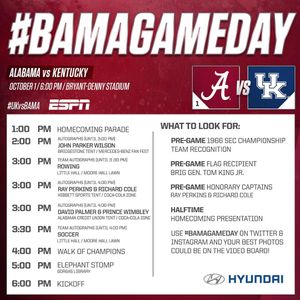 Image post by @alabamafbl on Instagram
