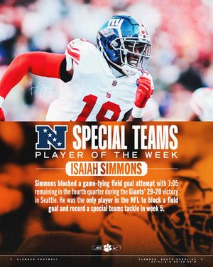 Image post by @clemsonfb on Instagram