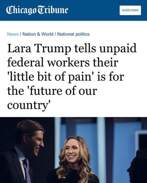 Image post by @laraleatrump on Instagram
