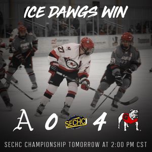 Image post by @UGAHockey on Twitter