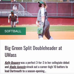 Image post by @dartmouthsoftball on Instagram