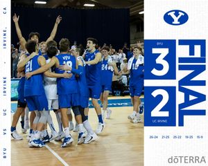 Image post by @BYUvolleyball on Twitter