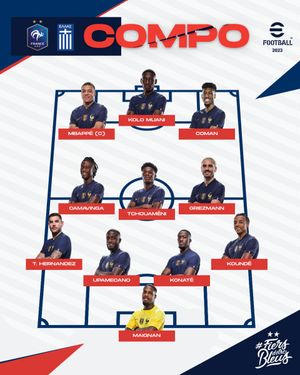 Image post by @equipedefrance on Twitter