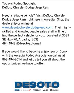 Image post by @arcadiarodeo on Instagram