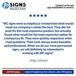 Image post by @ibcsigns on Facebook