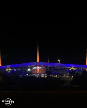 Image post by @hardrockstadium on Instagram