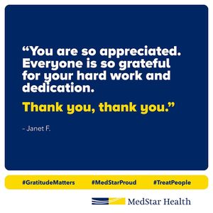 Image post by @medstarhealth on Instagram