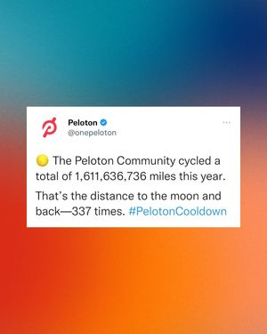 Image post by @onepeloton on Instagram