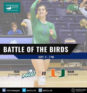 Image post by @fgcu_vb on Instagram