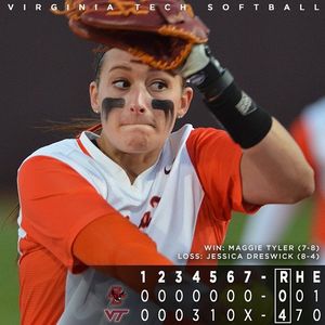 Image post by @hokiessoftball on Instagram