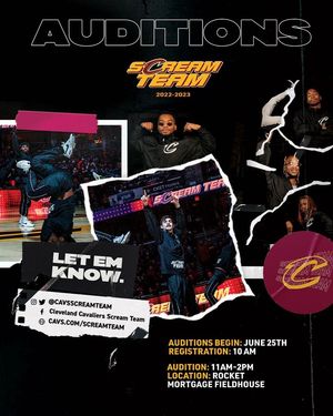 Image post by @CavsScreamTeam on Facebook