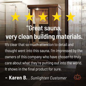 Image post by @sunlightensaunas on Instagram