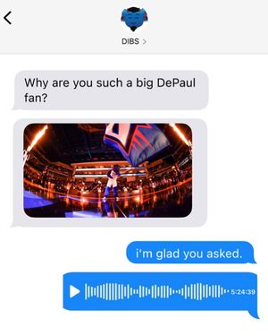 Image post by @depaulathletics on Instagram