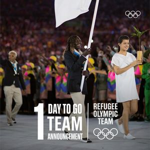 Image post by @RefugeesOlympic on Twitter