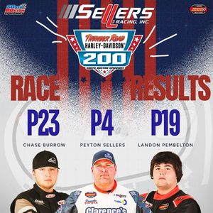 Image post by @SellersRacing on Facebook