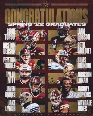 Image post by @txstatefootball on Instagram