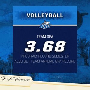 Image post by @nsu_vball on Instagram