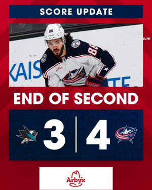 Image post by @BlueJacketsNHL on Twitter