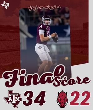 Image post by @aggiessideline on Instagram