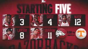 Image post by @RazorbackMBB on Twitter