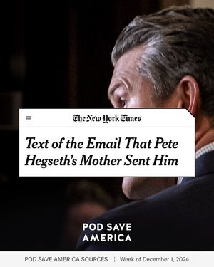 Image post by @podsaveamerica on Instagram