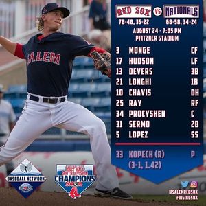 Image post by @salemredsox on Instagram