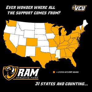 Image post by @vcuathletics on Instagram