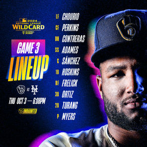 Image post by @Brewers on Twitter